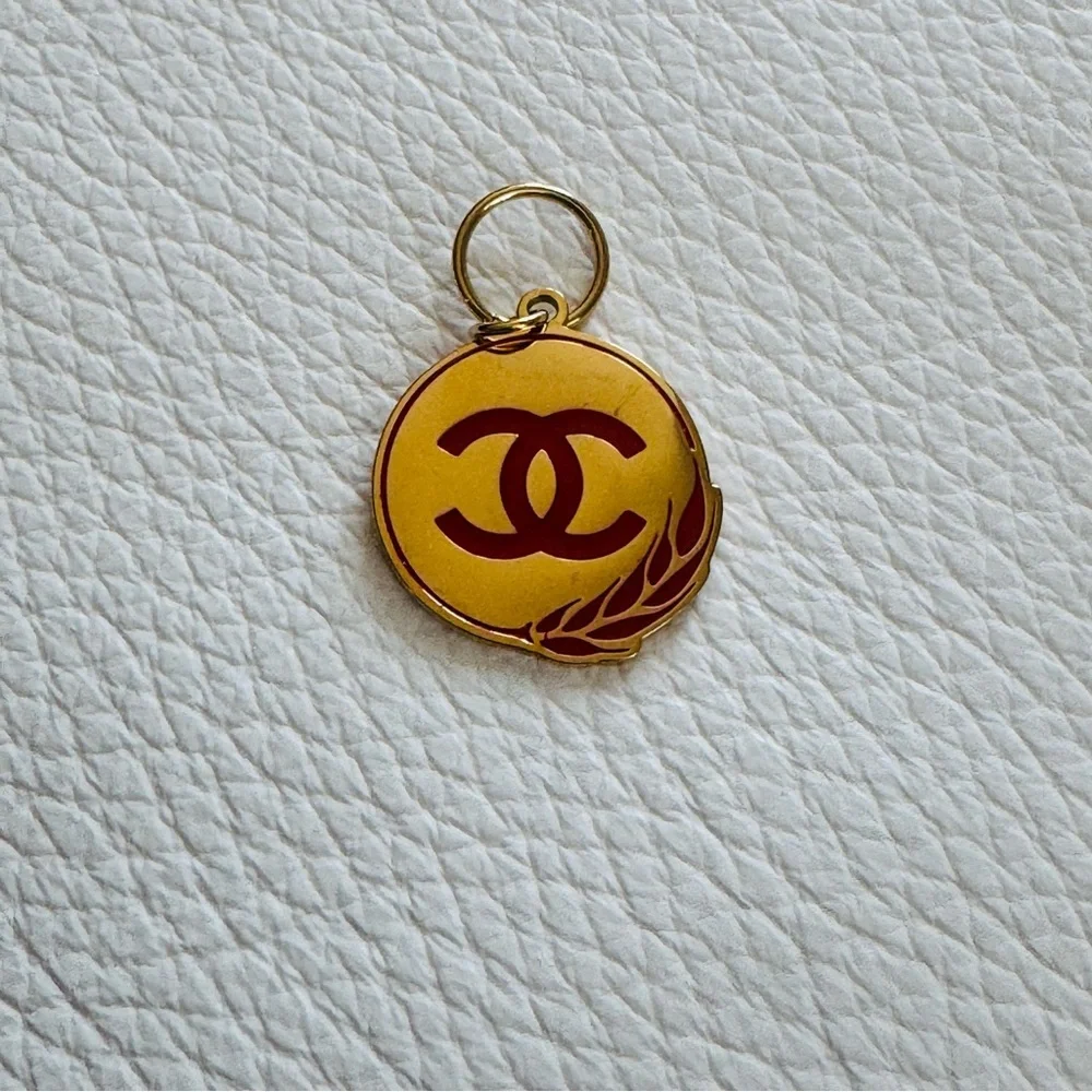 Chanel gold and red wheat charm limited edition 100% authentic